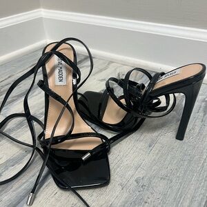 Steve Madden Black Strappy Heels